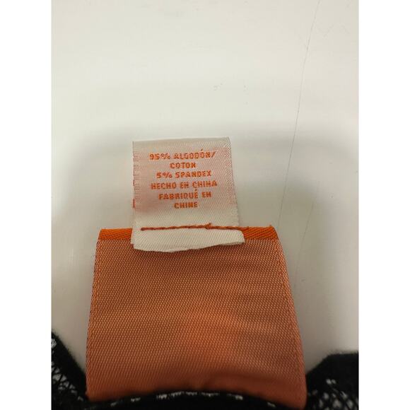 Hearts Of Palm Black Script Print Stretch Top Size Medium - Picture 8 of 10